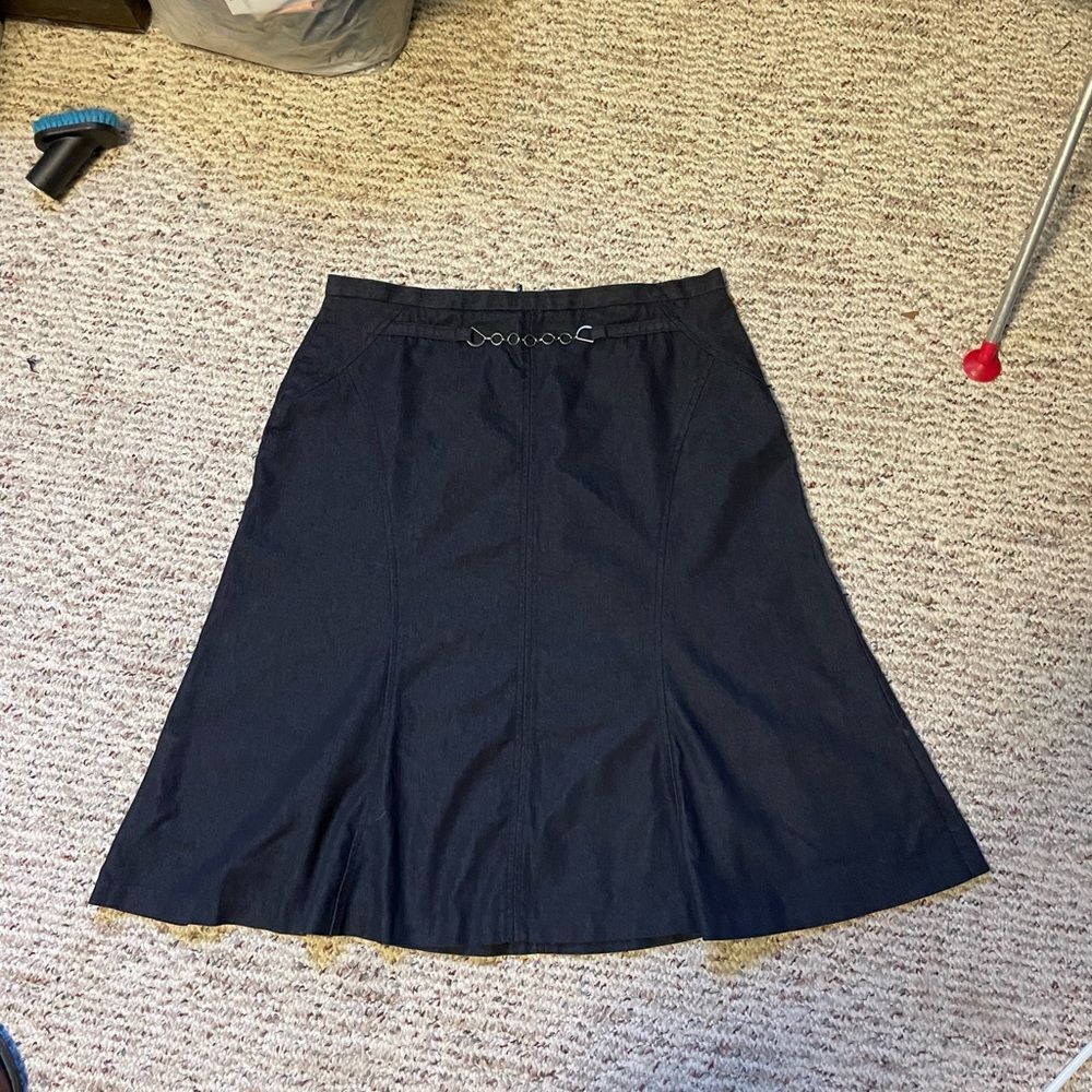 NYCO Womens Denim Look Skirt Size 12